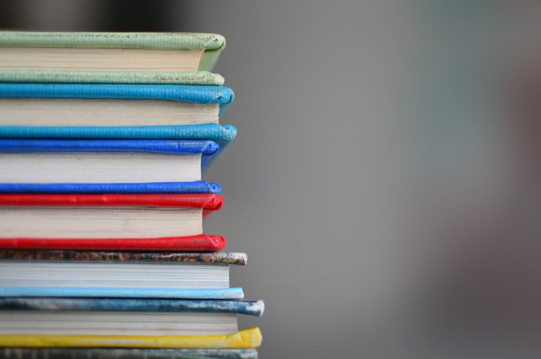 stacked textbooks